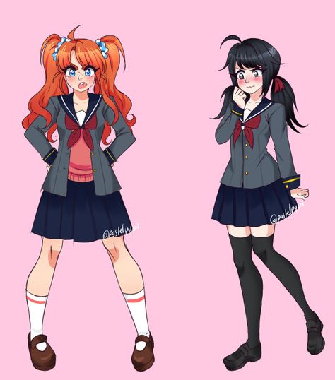 Yandere Simulator Characters, Japanese School, School Uniforms, Yandere Simulator, Sims 3, Make Art, Girl Cartoon, Fashion Art, Style Me