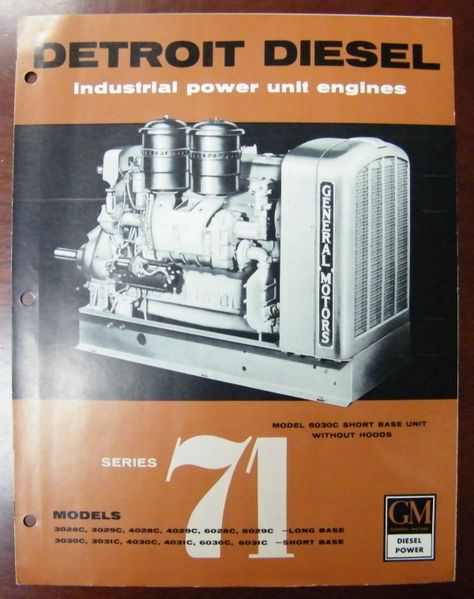 Detroit Diesel Industrial Power Unit Engines Brochure 1dr Diesel, Detroit Diesel Engine, Diesel Generator, Detroit Diesel, Powerstroke Diesel, 7.3 Idi Diesel, Power Unit, Industrial Design Sketch, Old Ads