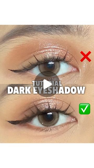 Nadya🌷 on Instagram: "[SAVE NOW & Practice Later] HOW TO WEAR DARK EYESHADOW

Using @reveline.official eyeshadow pallete in the shade peachy starlight

#eyeshadow #eyeshadowtutorial #eyemakeuptutorial #eyemakeup #eyemakeupideas #eyemakeuplook #eyshadowtips" Dark Eyeshadow Tutorial, Subtle Dark Eyeshadow, Grunge Eyeshadow Tutorial, Step By Step Dark Eyeshadow, Dark Shimmer Eyeshadow, Dark Eyeshadow, Eyeshadow Tutorial, Dark Wear, Makeup Inspo