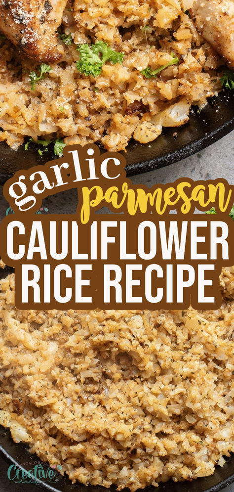 Delight in this flavorful and easy parmesan cauliflower rice dish! This easy recipe transforms humble cauliflower into a delectable, low-carb side that's quick and satisfying. Riced Cauliflower Side Dish, Fresh Cauliflower Rice Recipes, Rice Cauliflower Recipes, Riced Cauliflower Recipes, Parmesan Cauliflower Rice, Cheesy Cauliflower Rice, Cauliflower Side Dish, Indulgent Recipes, Cauliflower Rice Recipe