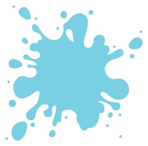 Bluey Cricut, Blue Paint Splash, Water Splash Vector, Paint Blob, Splash Vector, Paint Splatter Art, Water Vector, Geography Project, Blue Spray Paint