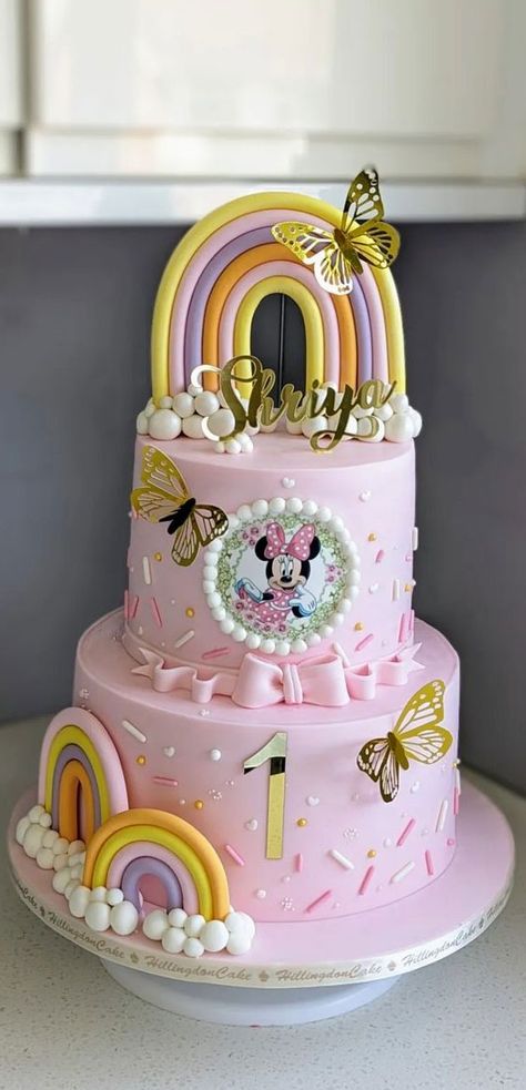 Birthday Cake First Year Girl, 2nd Year Birthday Cake, Latest Cake Designs For Kids, 1 Year Baby Girl Birthday Cake, Birthday Cake For 1st Birthday, Birthday Cake One Year, Cake Baby Birthday, Cake One Year, Birthday Cake 1st