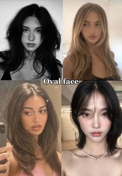 Aesthetic Face Shape, Oval Shaped Face Aesthetic, Oval Face Hairstyles Black Women, Oval Face Aesthetic, Oval Face Makeup Looks, V Triangle Face Shape, Which Beauty Standard Do I Fit, Diamond Head Shape, Diamond Face Shape Celebrities