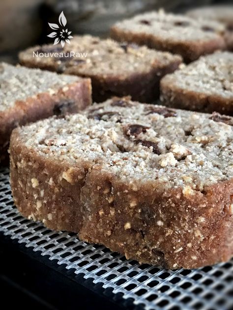 Artisan Breads - NouveauRaw Raw Bread, Honey Oat Bread, Vegan Breads, Artisan Breads, Raw Recipes, Raw Coconut, Raw Foods, Recipe Template, Vegan Bread