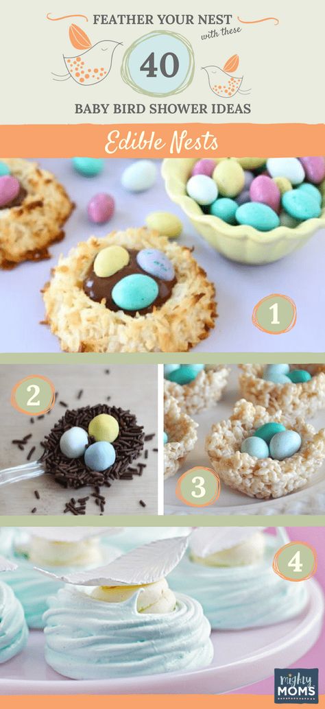 Feather Your Nest with These 40 Baby Bird Shower Ideas - MightyMoms.club Bird Theme Parties, Birdie Birthday, Bird Baby Shower, Bird Birthday Parties, Candy Egg, Fancy Cupcakes, Bird Party, Bird Birthday, Bird Theme