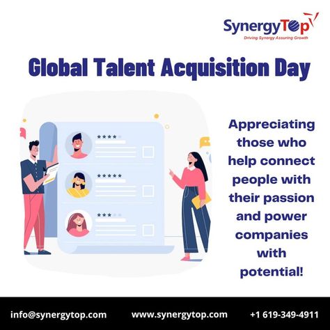 This Global Talent Acquisition Day we would like to appreciate our 💼 recruitment ninjas 👨 @Ayush and 👩 @Simran for their tireless efforts in bringing the right 👥 people to our 🏢organization and for significantly contributing to our 📈growth. 👇 👇 👇 #GlobalTalentAcquisitionDay #TalentAcquisitionDay #GlobalTaDay #TaDay #recruitment #hr #hiring #talent #recruiter Talent Acquisition