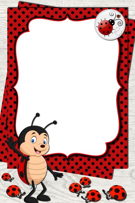 Ladybug Frame, Recycling Facts, Ladybug Rocks, Butterfly Art Drawing, Foto Frame, Animated Emoticons, Sassy Wallpaper, Ladybug Art, Christmas Stencils