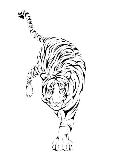 Best 10 Simple Tiger Tattoos To Inspire You Ink Your Skin Art Tigre, Tiger Tattoo Design, Tiger Drawing, Pencak Silat, Tattoo Artwork, Music Tattoos, Tiger Art, Makeup Eyes, Tiger Tattoo