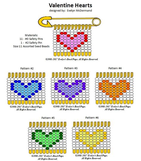 valhearts.gif (661×756) Safety Pin Jewelry Patterns, Curtain Beads, Safety Pin Art, Diy Safety, Safety Pin Crafts, Friendship Bracelets Easy, Safety Pin Jewelry, Pony Bead Crafts, Pin Template