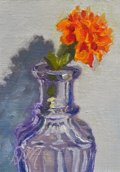 Violet Painting, Acrylic Painting Flowers, Mexico Art, Object Drawing, Daily Paintworks, Painting Art Projects, Fine Art Gallery, Orange Flowers, Original Fine Art