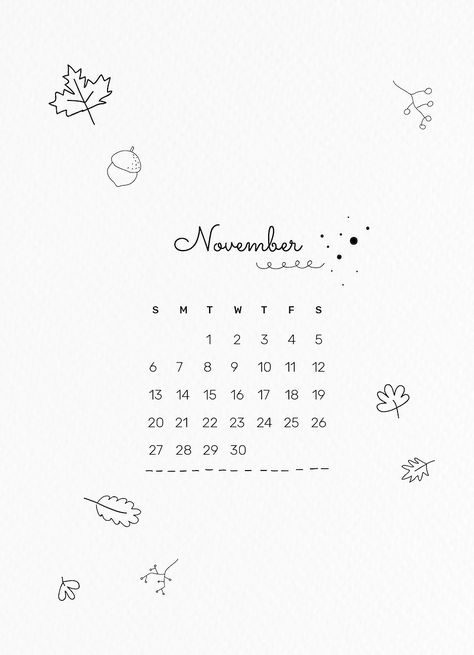 Cute November 2022 calendar template, editable monthly planner vector, doodle style | free image by rawpixel.com / Sasi Nov Calendar, Cute Doodle Drawing, Cursive Bubble Letters, November 2022 Calendar, Monthly Wallpapers, Bts Calendar, Planner Calendar Printables, November Wallpaper, November Calendar