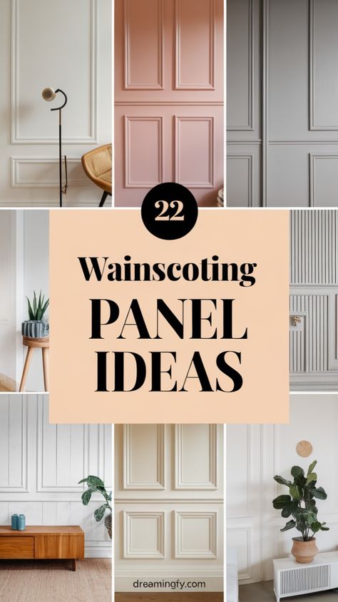 Add architectural charm to your walls with wainscoting! Whether you love the timeless appeal of raised panels or the rustic warmth of wood accents, these wainscoting designs will elevate your space. Perfect for creating an elegant and cozy ambiance in living rooms, bedrooms, and entryways. Wainscoting Ideas, Panel Ideas, Wainscoting Panels, Paint Colors For House, Colors For House, House Interior Ideas, Fancy Design, Best Paint Colors, Best Paint