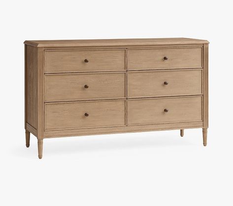 Light Brown Dresser, Extra Wide Dresser, Brown Dresser, Baby Dresser, Nursery Dresser, Wide Dresser, Dovetail Joinery, 6 Drawer Dresser, Kiln Dried Wood