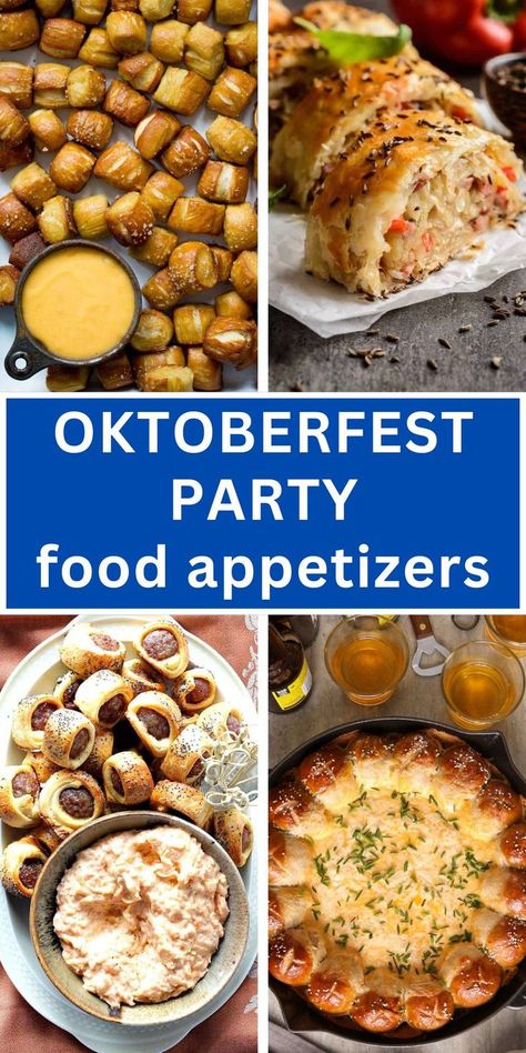 Oktoberfest Party Food Appetizers Oktoberfest Party Food, Food Party Ideas, German Appetizers, German Snacks, Fancy Appetizer Recipes, Celebration Food, Party Food Recipes, Oktoberfest Food, German Oktoberfest