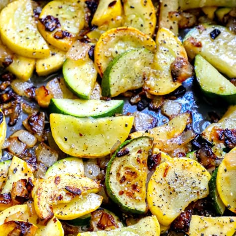 Easy Sautéed Squash and Zucchini Recipe - Sweet Cs Designs Grilled Squash And Zucchini Recipes, Sauteed Yellow Squash Recipes, Fresh Squash Recipes, Baked Squash And Zucchini Recipes, Cooked Vegetable Recipes, Sauteed Zucchini Recipes, Squash And Zucchini Recipes, Sauteed Zucchini And Squash, Sauteed Squash