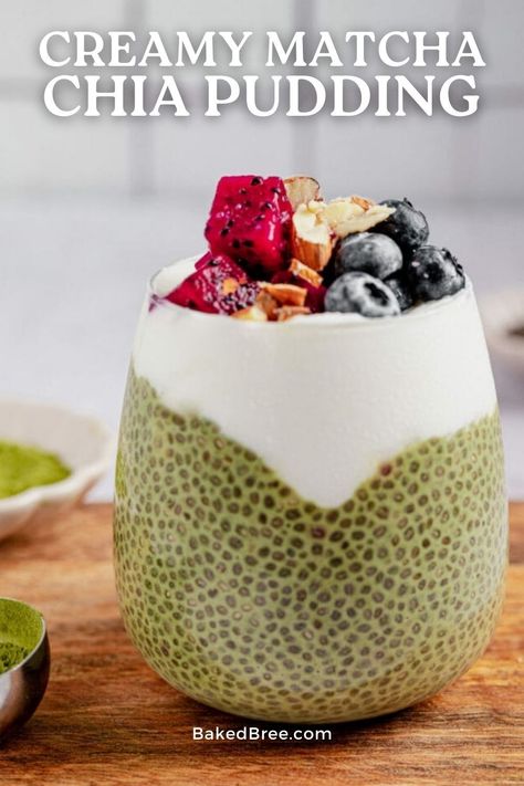 Whip up our Healthy Matcha Chia Seed Pudding in a snap! Just mix matcha powder, chia seeds, and your favorite non-dairy milk, chill, and enjoy a creamy, antioxidant-packed treat. Matcha Chia Pudding Recipes, Keto Chia Seed Pudding, Matcha Pudding Recipe, Chia Seed Pudding Recipe, Chia Seed Yogurt, Matcha Chia Seed Pudding, Chia Seed Parfait, Matcha Chia Pudding, Matcha Pudding