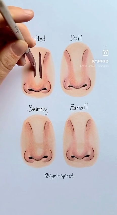 How to Contour your Nose- Kate Twigg #контуринг #нос #макияж #красота #бьюти #косметика How To Make Your Nose Smaller Contours, Nose Contour And Highlight, Makeup Sculpting Contouring, Make Your Nose Smaller With Makeup, Which Order To Apply Makeup, How To Face Contour, Contour For Different Face Shapes, How To Contour Wide Nostrils, Contour Nose Makeup