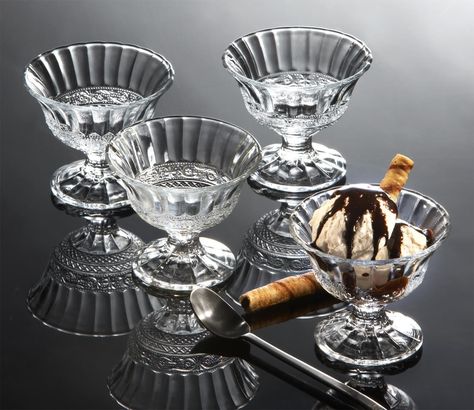 AmazonSmile: Renaissance Ice Cream Cup (Set of 4) $10 Cup Cupboard, Kitchen Porcelain, Parfait Cups, Crockery Design, Ice Cream Bowls, Ice Cream Cups, Fine Dinnerware, Glass Dessert Bowls, Restaurant Service