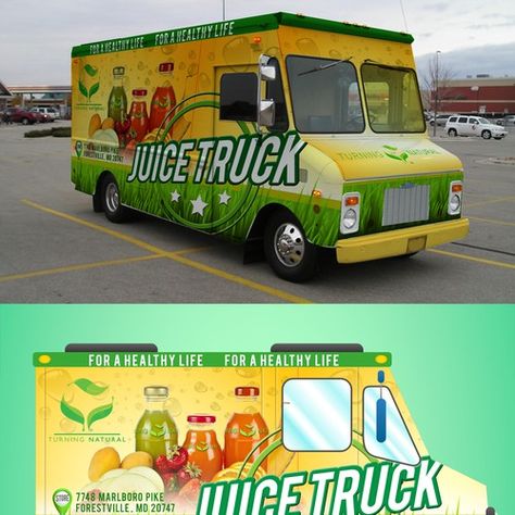 Juice Truck Car, truck or van wrap contest car#truck#van#design Delivery Truck Design, Juice Truck, College Flyer, Van Wrap, Van Design, Truck Car, Truck Design, Car Wrap, Custom Cars