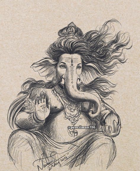 Happy Ganesh Chaturthi 🙏🌺 swipe ��➡️ Ganapati Bappa Morya🙏🌸 #ganesha #ganeshchaturthi #ganeshchaturthi2024 Pencil Artwork of #lordganesha #ganpati #ganpatibappamorya 🙏🏻 #ganesh #gajanan drop a ❤️ if you like this video! Follow @pencilman786 👈🏻 if you like my #artwork #artworks #inspired #admiration #admirer @instagram @creators #instagram #instagood #explorepage #explore #fyp #foryou #bhyp #viral #trending #foryoupage #instagram #pencilman786 [ Ganesha, Lord Ganesh, Ganesh Chatur... 9th Day Of Navratri, Maa Siddhidatri, Ganapati Bappa Morya, Proportion Art, Ganesha Sketch, Ganapati Bappa, Sketch Images, Ancient Drawings, Ganesh Art Paintings