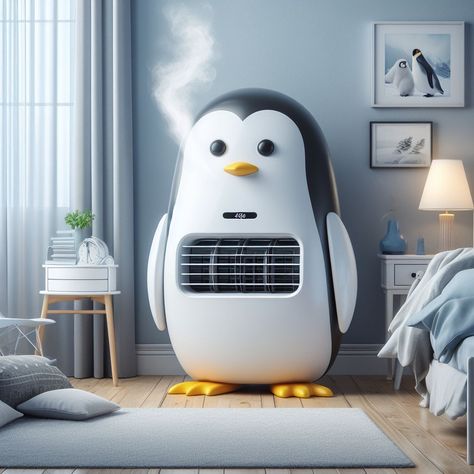 Portable air conditioner shaped penguin 🐧🐧🐧 Portable Air Conditioner, Air Conditioner, Penguins, Conditioner, Instagram