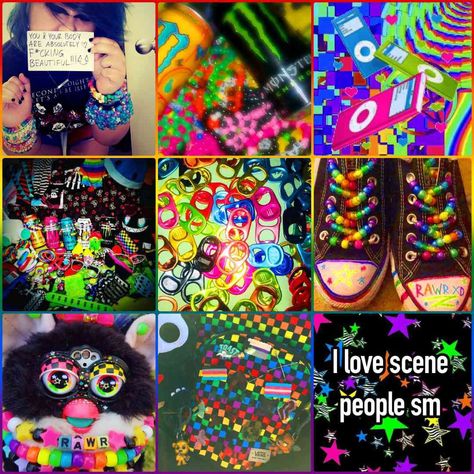 Made by me! Images not mine! Scenecore Moodboard, Scene Moodboard, Scene Collage, The Scene Aesthetic, Indie Scene Hair, Me Images, Scene Makeup, Adopt Idea, Scene Core