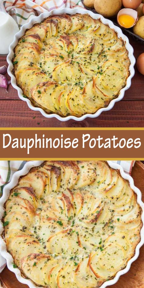 Instant Pot Red Potatoes, French Side Dishes, Dauphinoise Potatoes, Potatoes Dauphinoise, French Potatoes, Potatoes Baked, Classic French Dishes, French Dishes, Creamy Potato