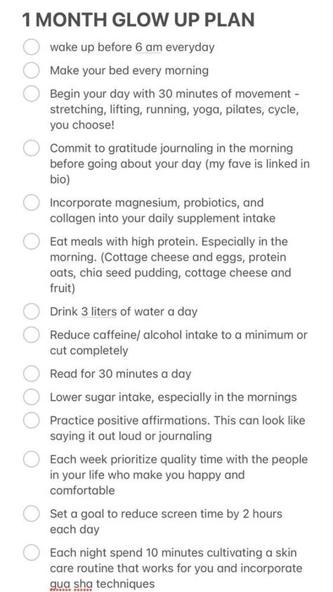 Monthly Glow Up, Month Glow Up Plan, Glow Up In One Month, One Month Challenge, Idea Reels, Glow Up Plan, Life Audit, Glow Up Challenge, Deodorant Recipes