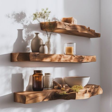 Life edge floating shelves can be recreated just as seen. Embrace the imperfections; they add character. CREATE || REDESIGN || STRUCTURE || FURNISH To order send us a DM OR Call 0704 235 5148 NOTE; PAYMENT VALIDATES ORDER! NO REFUND 🛑✋ . . #matiniquewoods #FloatingShelves #LiveEdgeDesign #HomeDecor #LekkiInteriors #Woodwork #CedarFurniture #MahoganyMagic #PineStyle #InteriorDesign #CustomFurniture #LekkiLiving #SustainableDesign #UniqueHome #ArtisanCrafted #homestyling #homestylinginspo ... Cedar Furniture, Live Edge Design, Sustainable Design, Custom Furniture, Floating Shelves, Floating, Woodworking, Im Not Perfect, Shelves