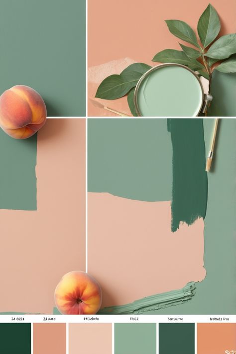 Discover the top secrets to achieving success in "a" - learn the proven strategies that will transform your life! #ad     #Colortrend #wallpaint2024  #color2024  #DIYpainting  ##DIYhomedecor  #Fixhome Green And Apricot Living Room, Colours That Go With Peach, Peach And Green Palette, Peach Wall Paint Bedroom, Peach Green Living Room, Sherwin Williams Pink And Green, Coral And Green Bathroom, Coral And Green Living Room, Green And Peach Kitchen