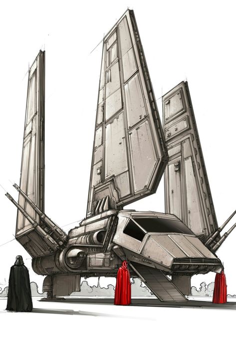 DARTH VADER SHUTTLE Darth Vader Ship, Clone Wars Art, Sith Empire, Star Wars Spaceships, Star Wars Models, Star Wars Vehicles, Star Wars Concept Art, Star Wars 2, Star Wars Tattoo