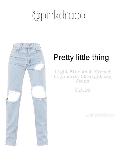 Pretty Little Thing Jeans, Plt Finds, Plt Jeans, Cute Online Clothing Stores, Cute Clothing Stores, Teen Swag Outfits, Cute Outfits With Jeans, Swag Outfits For Girls, Cute Outfits For School