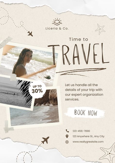 Trade Agency Flyer #canva #template #editable #free #travel #flyer