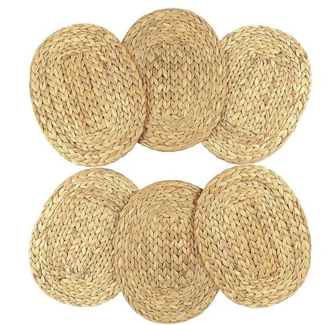 Weave Placemats, Dining Table Place Mats, Woven Charger, Table Place Mats, Kitchen Trivets, Woven Placemats, Water Hyacinth, Large Plates, Product Feature