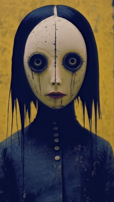 Bizzare Art, Uncanny Art, Creepy Cartoon, Horror Doll, Body Horror, Creepy Halloween Makeup, Arte Peculiar, Arte Alien, Creepy Doll