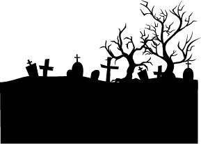 Spooky cemetery clip art � cfxq - Clip Art Library Cemetery Silhouette, Halloween Graveyard, Halloween Templates, Halloween Graphics, Adornos Halloween, Cricut Halloween, Halloween Silhouettes, Halloween Vector, Halloween Drawings