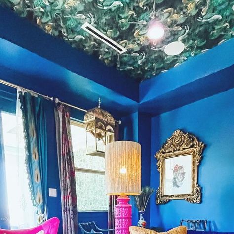 Stone Fox Interiors on Instagram: "Bursting into the weekend with this unapologetic color pop 🌸💙Our client asked for “maximalist fun” for her third floor game room and we think we delivered! #stonefoxinteriors #maximalistinteriors #maximalism #houstoninteriordesigner #houstoninteriordesign #gameroomdecor #ihavethisthingwithcolor #blueroom #elledecor #archdigest #archdigestindia" Arch Digest, Houston Interior Designers, Stone Fox, Maximalism, Blue Rooms, Three Floor, Game Room Decor, Elle Decor, Game Room