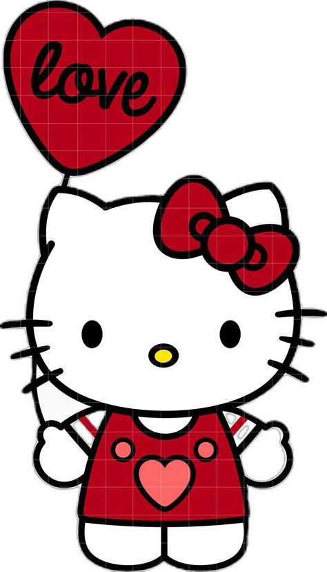 Hello Kitty Svg, Hello Kitty Clipart, Hello Kitty Theme Party, Hello Cat, Hello Kitty Crochet, Charmmy Kitty, Hello Kitty Themes, Projets Cricut, Kitty Love