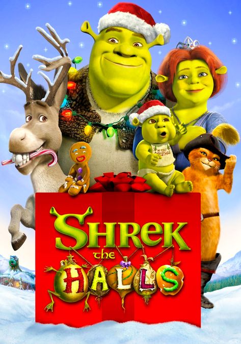 Shrek The Halls #id1287063959 Shrek Dreamworks, Shrek Character, Kids Christmas Movies, Disney Parque, Best Christmas Movies, Christmas Films, Eddie Murphy, Kids' Movies, Kid Movies