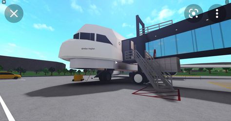 Bloxburg Airport Ideas, Bloxburg Airplane, Bloxburg Airport, Bloxburg Town Ideas, Bloxburg Designs, Bloxburg Rooms, Welcome To Bloxburg, Bloxburg City, Bloxburg Interior