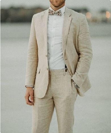 Linen Wedding Suits, Linen Suit Wedding, Men Linen Suit, Linen Wedding Suit, Linen Suit Men, Suit Beige, Linen Suits For Men, Beach Wedding Suits, Summer Wedding Suits