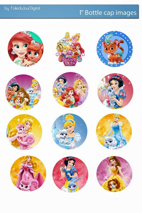 Palace Pets Birthday, Disney Palace Pets, Disney Palace, Disney Princess Palace Pets, Princess Palace Pets, Movie Crafts, Circle Collage, Free Collage, Palace Pets