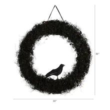 Ravens Wreath, Rosé Halloween, Halloween Raven, Feather Wreath, Black Wreath, Halloween Wishes, Dark Halloween, Black Raven, Twig Wreath