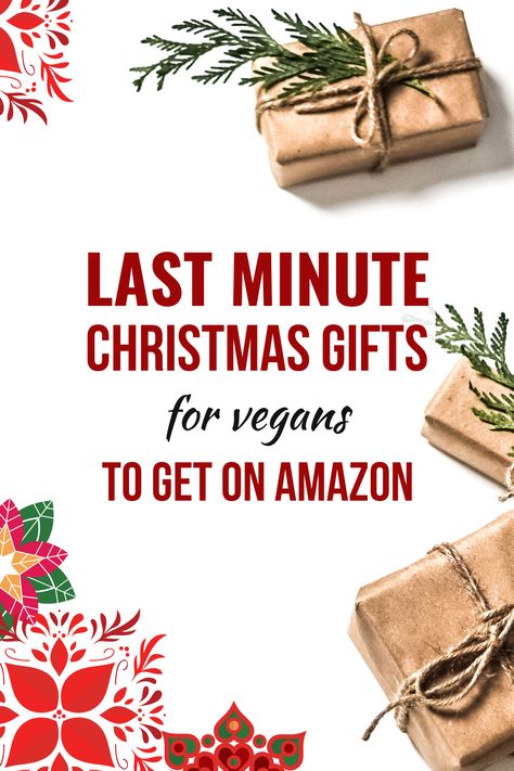 Vegan Holiday Gift Guide! If you’re stuck on what to give the vegan in your life, here are the best Christmas gifts you can get on Amazon. #giftideas Last Minute Christmas Gift Ideas, Gifts For Vegans, Vegan Christmas Gifts, Amazon Christmas Gifts, Gifts On Amazon, Christmas Presents For Her, Amazon Christmas, Vegan Holidays, Vegan Holiday