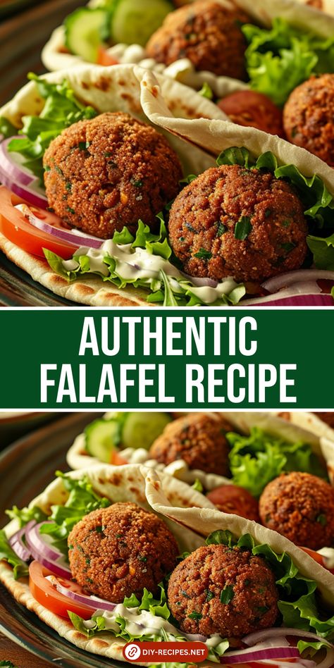 Try this authentic falafel recipe that's perfect for wraps and plates. Easy to follow and delicious to eat! Authentic Falafel Recipe, Daring Gourmet, Falafel Recipe Easy, Falafel Wrap, Falafel Recipe, Falafels, Middle Eastern Recipes, Greek Recipes, Mediterranean Recipes