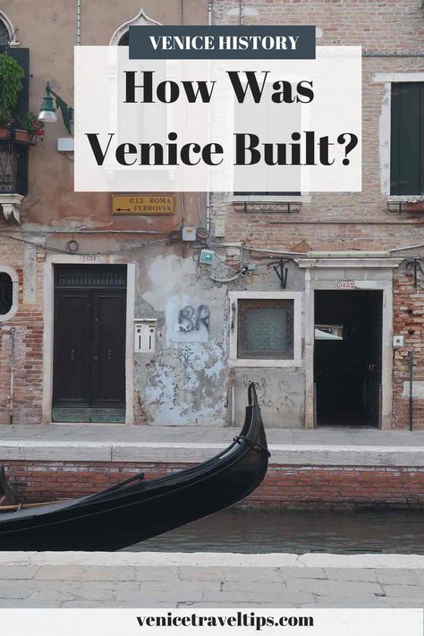 How was it possible to build a city on the water? What are the foundations of Venetian buildings like? Learn how was Venice built in the first place. #veniceitaly #howwasvenicebuilt #venicehistory #venicefoundation City On The Water, Italy Trip Itinerary, Build A City, Day Trips From Venice, Venice Hotels, Visit Venice, Venice Canals, Floating City, Venice Travel