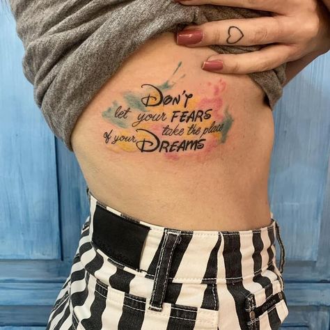 From love and loss to friendship and forgiveness, Disney movies (and Walt himself) have some profound life lessons to teach us — and often in the form of Movie Quote Tattoos, Disney Inspired Tattoo, Disney Tattoos Quotes, Snow White Tattoos, Disney Love Quotes, Disney Sleeve, Good Tattoo Quotes, Disney Quote, Quote Tattoos