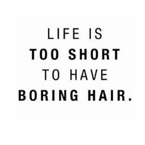 “Life really is too short for boring hair! Throw some color in there, shave a side, cut it... Be bold! Do something different! #quote #instaquote…” Teal Ombre Hair, Mermaid Hair Color, Hairstylist Quotes, Salon Quotes, Hair Quotes, Boring Hair, Life Is Too Short, Ombre Hair Color, Mermaid Hair