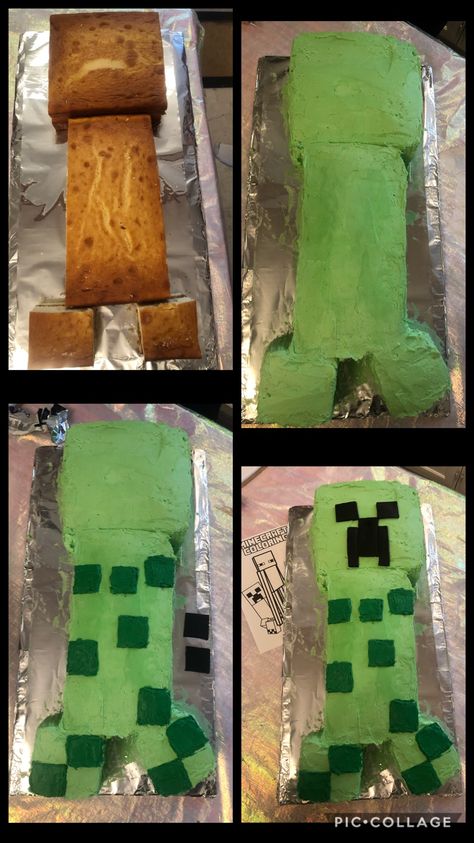 Number 7 Minecraft Cake, Minecraft Sheet Cake Ideas, Minecraft 8, Minecraft Cake Ideas, Minecraft Cakes, Minecraft Cupcakes, Minecraft Bday, Minecraft Birthday Cake, Bday Cake Ideas