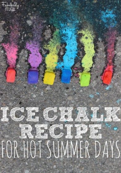 Erupting Ice Chalk, Frozen Chalk Art, Alanna Nicole, Sidewalk Chalk Recipe, Ice Chalk, Summer Routine, Science For Toddlers, Healthy Wealthy, Grandparenting